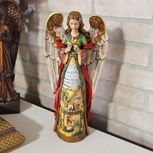 Angel With The Holy Nativity In The Skirt .